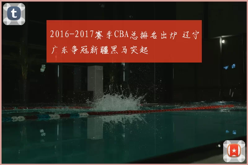 2016-2017赛季CBA总排名出炉 辽宁广东争冠新疆黑马突起