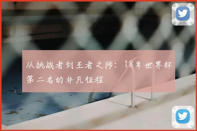 从挑战者到王者之师:18年世界杯第二名的非凡征程